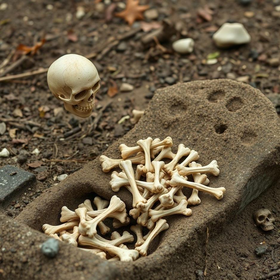 Dream : Collecting bones from a grave