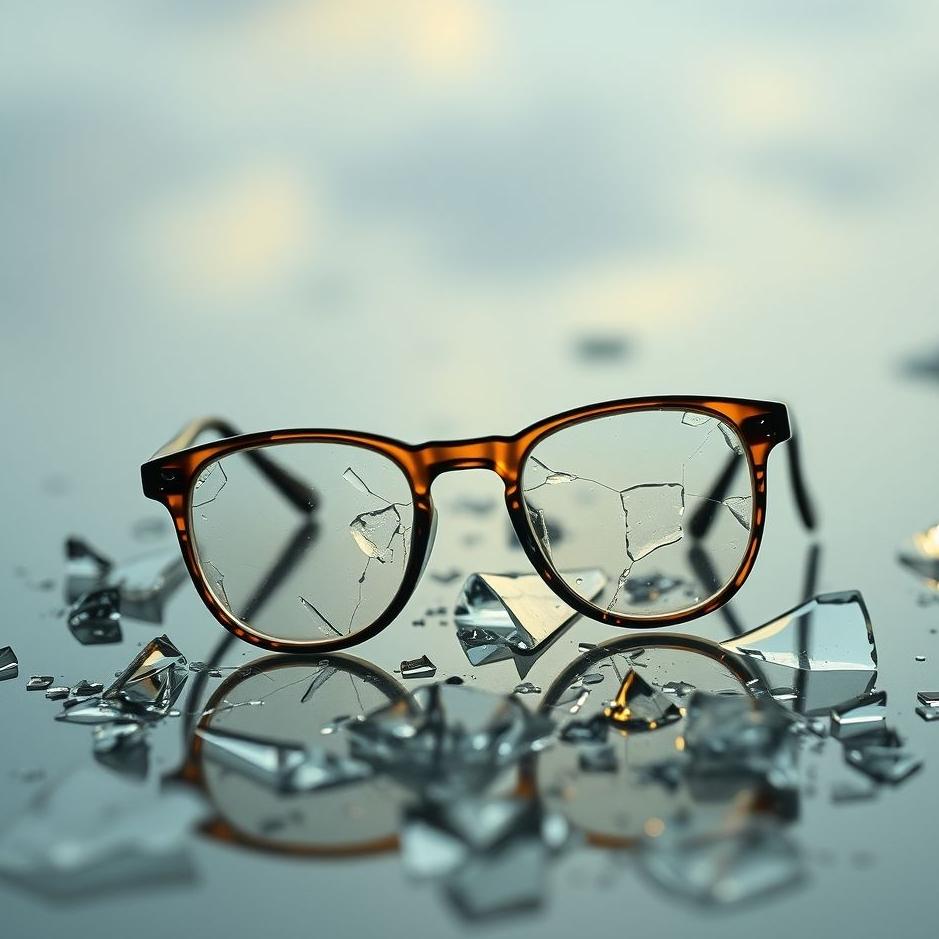 Dream : Collecting broken glasses in a dream