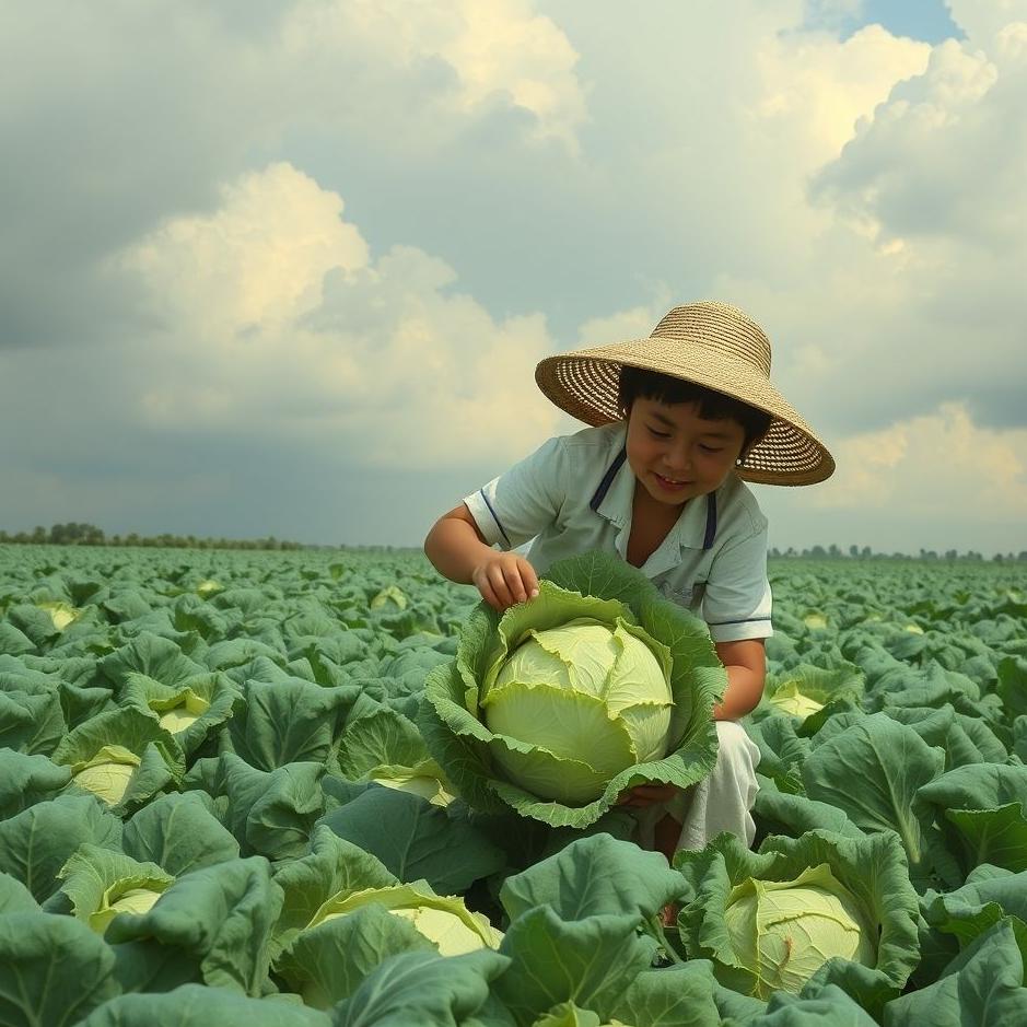 Dream : Collecting cabbage in a dream