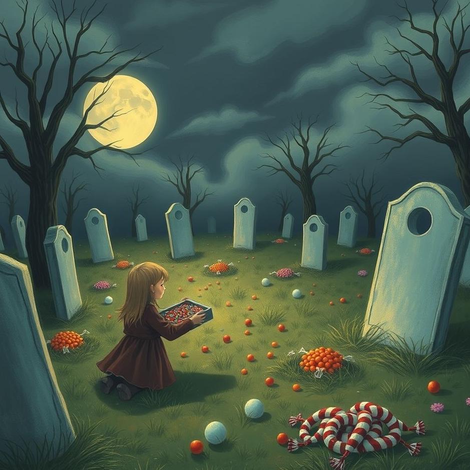 Dream : Collecting candy from a cemetery in a dream