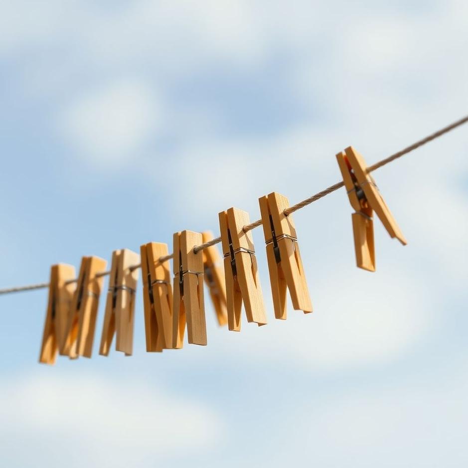 Dream : Collecting clothespins in a dream