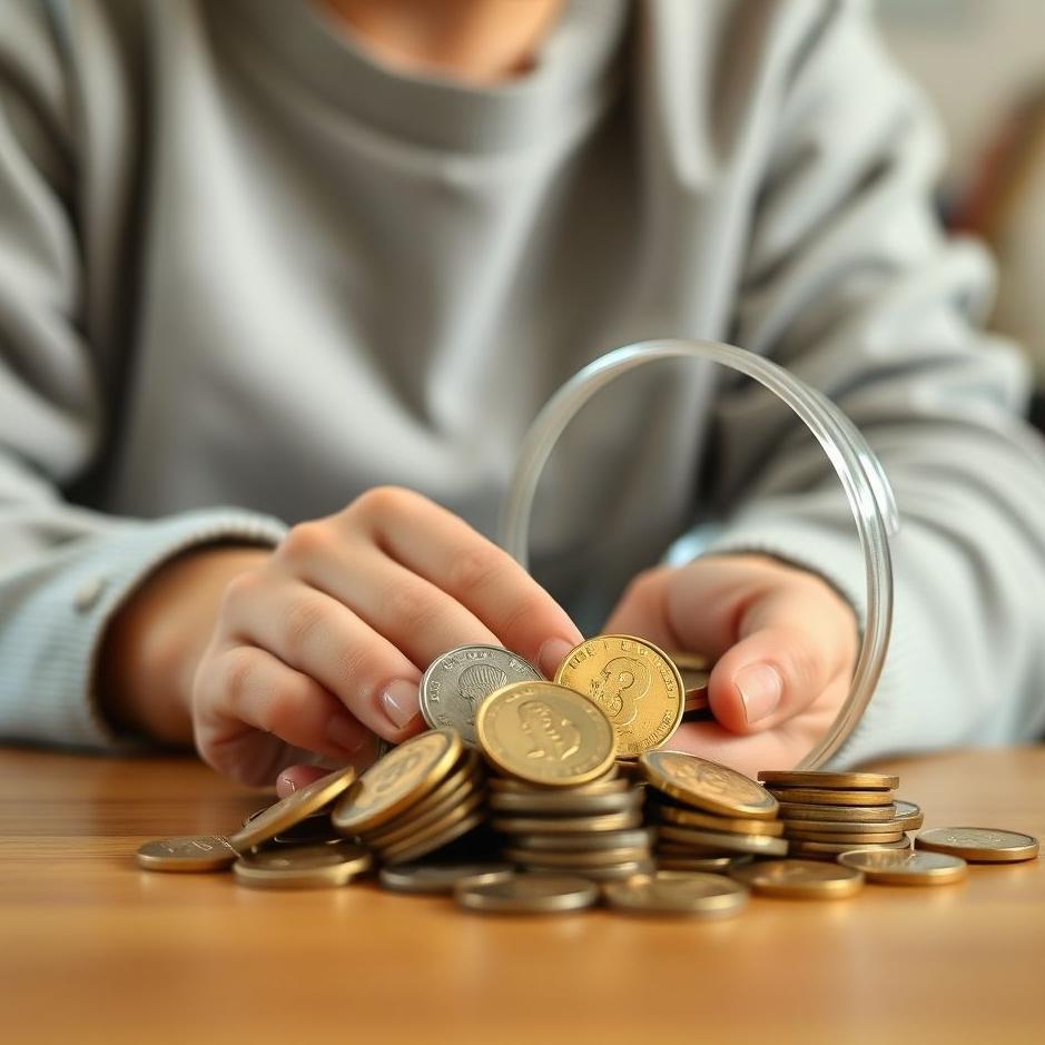 Dream : Collecting coins at home