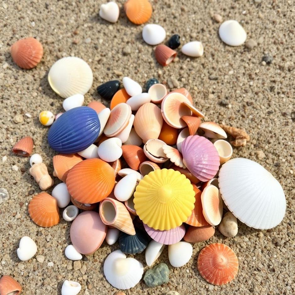 Dream : Collecting colorful seashells
