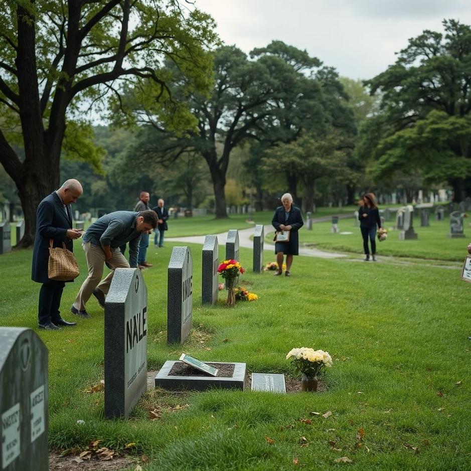 Dream : Collecting concessions in a cemetery