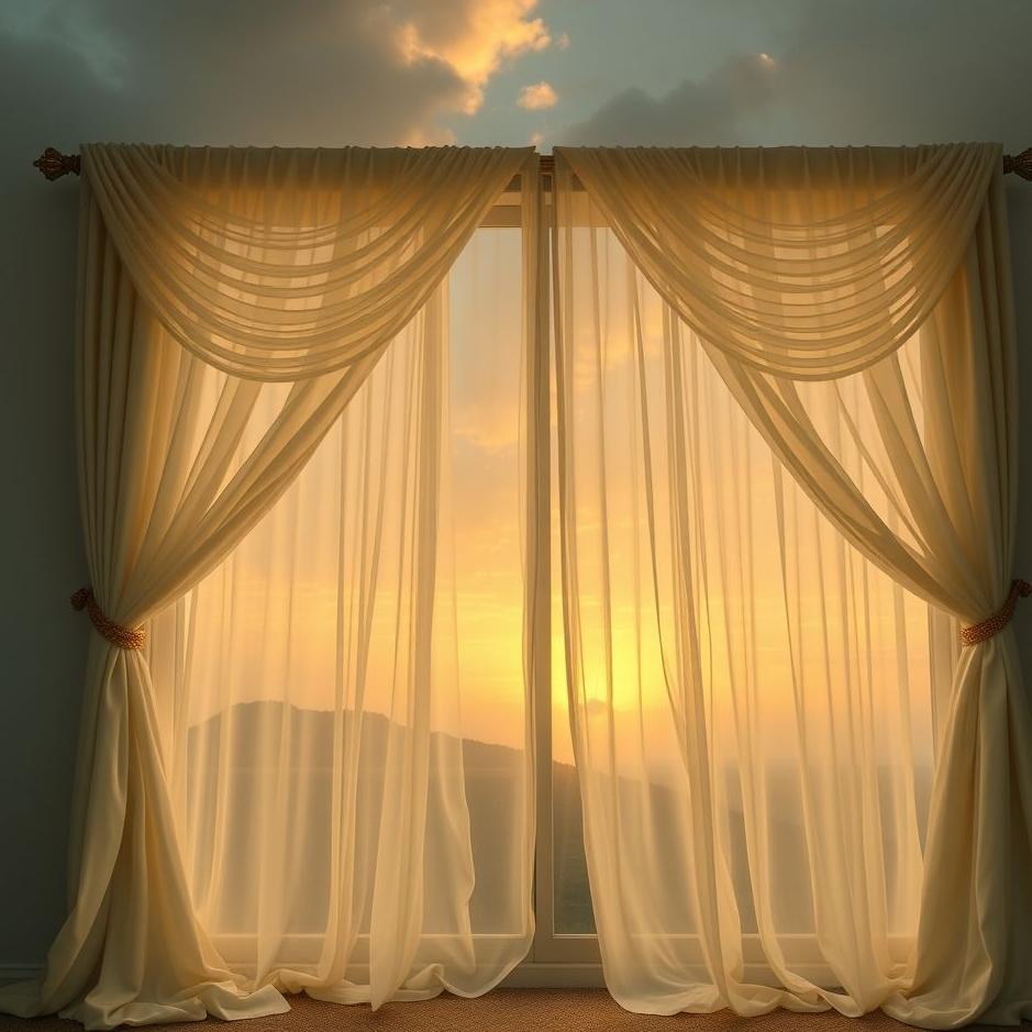 Dream : Collecting curtains in a dream