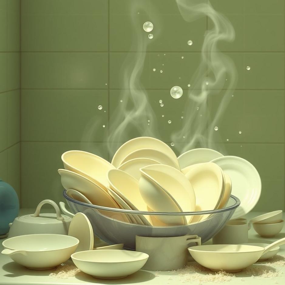 Dream : Collecting dirty dishes in a dream