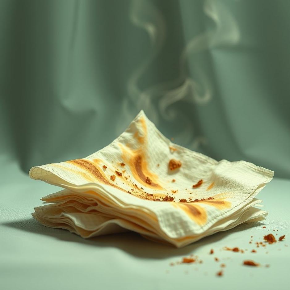 Dream : Collecting dirty napkins in a dream