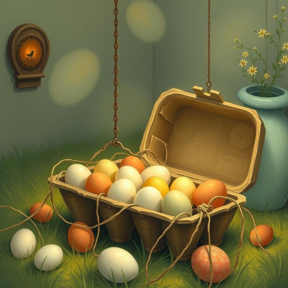 Dream : Collecting eggs at home in a dream