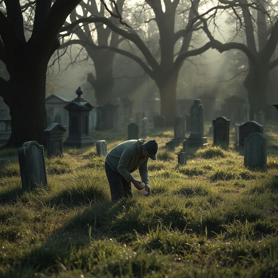 Dream : Collecting eggs in a cemetery