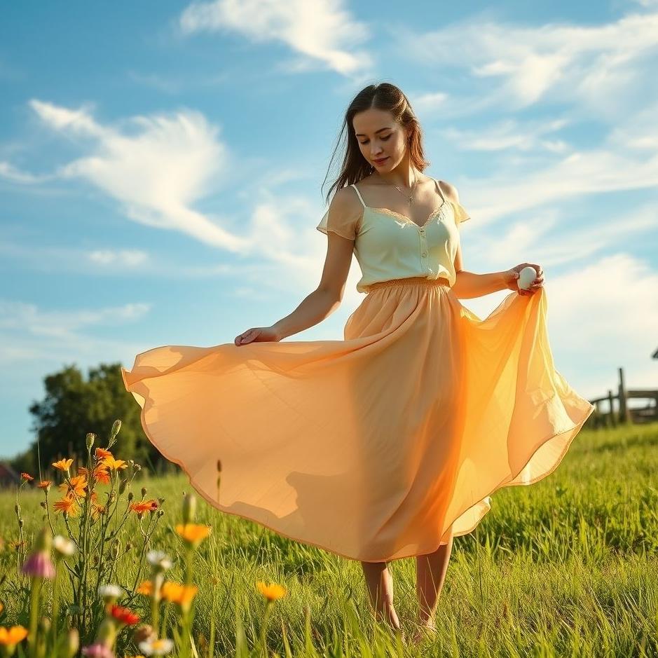 Dream : Collecting eggs on your skirt