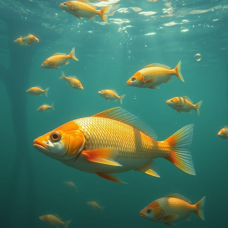 Dream : Collecting fish in a dream