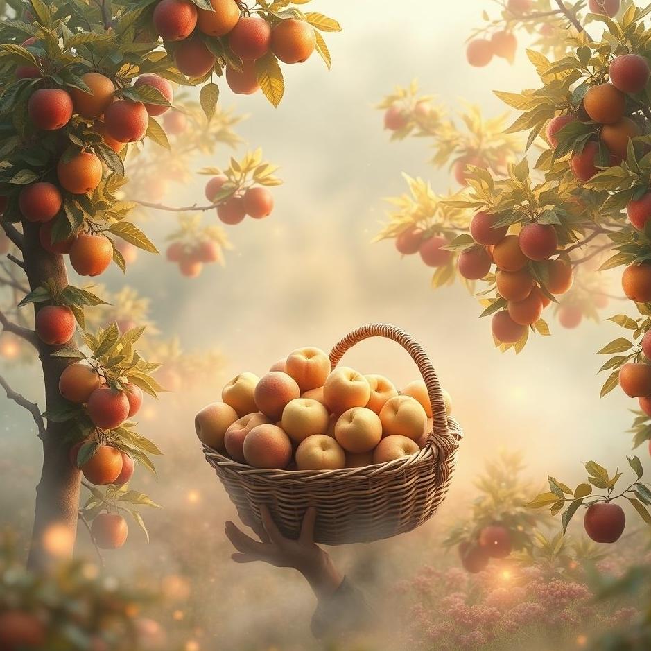Dream : Collecting fruit in a basket in a dream