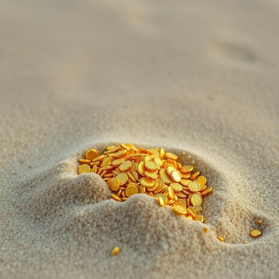 Dream : Collecting gold from sand