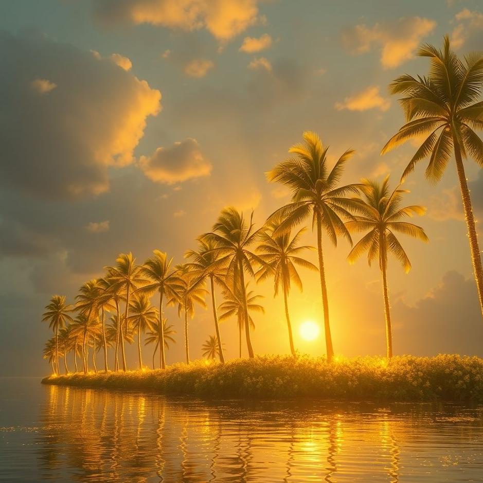 Dream : Collecting gold full of palms in the dream