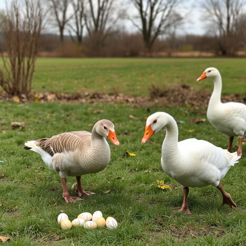 Dream : Collecting goose eggs