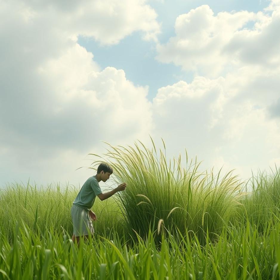Dream : Collecting grass in a dream