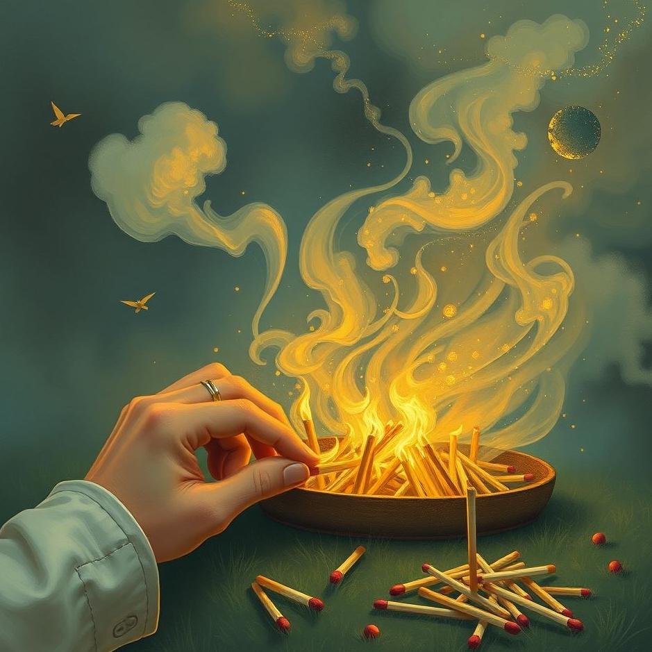 Dream : Collecting matches in a dream