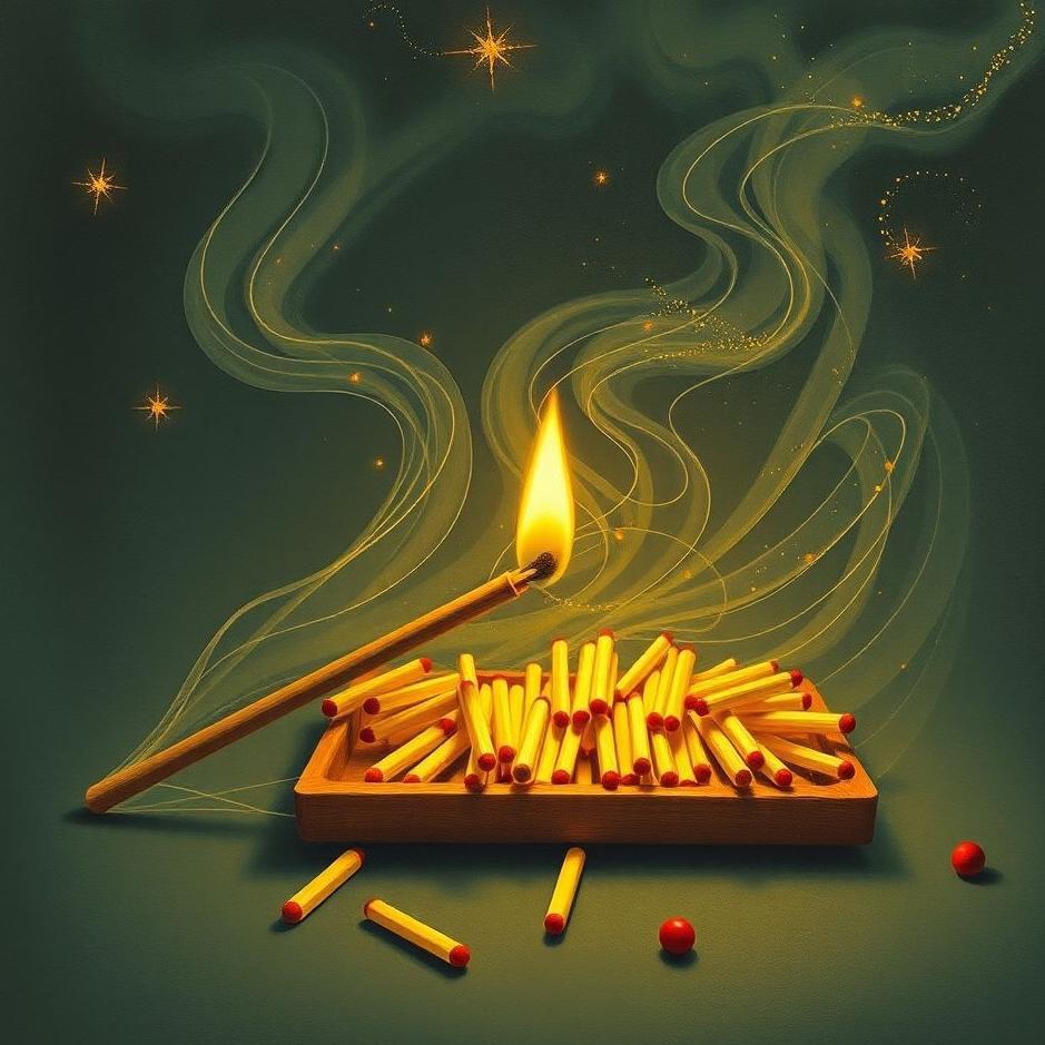 Dream : Collecting matchsticks in a dream
