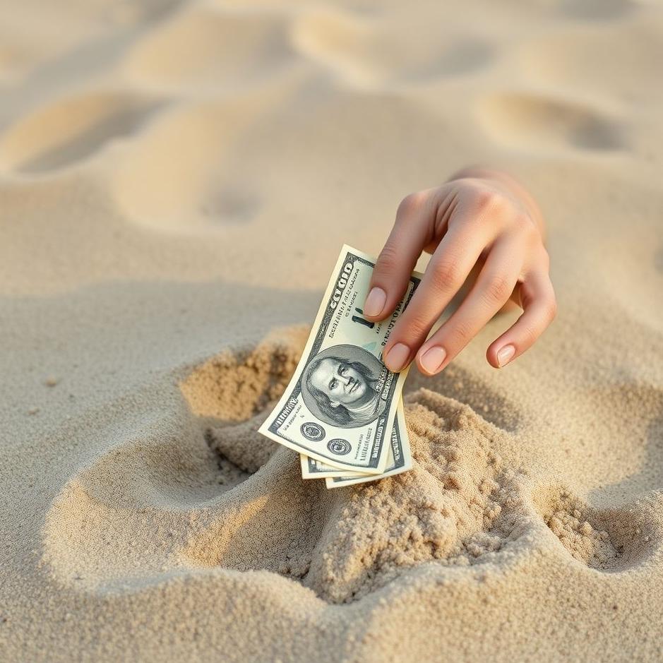 Dream : Collecting money from sand