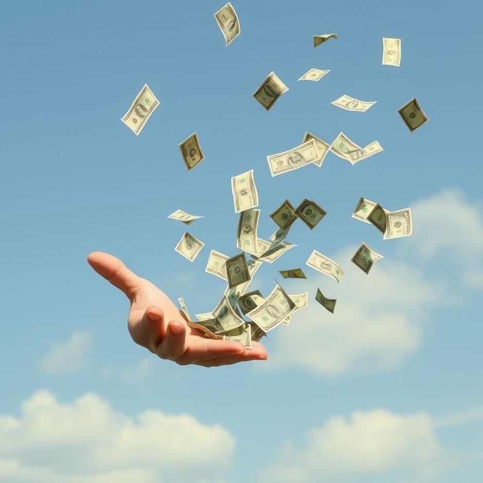 Dream : Collecting money from the air in a dream