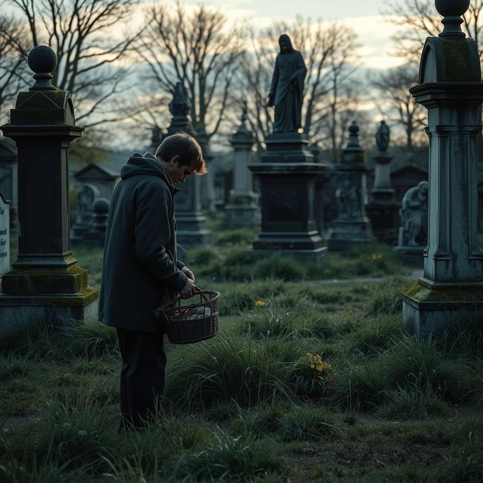 Dream : Collecting money in a cemetery