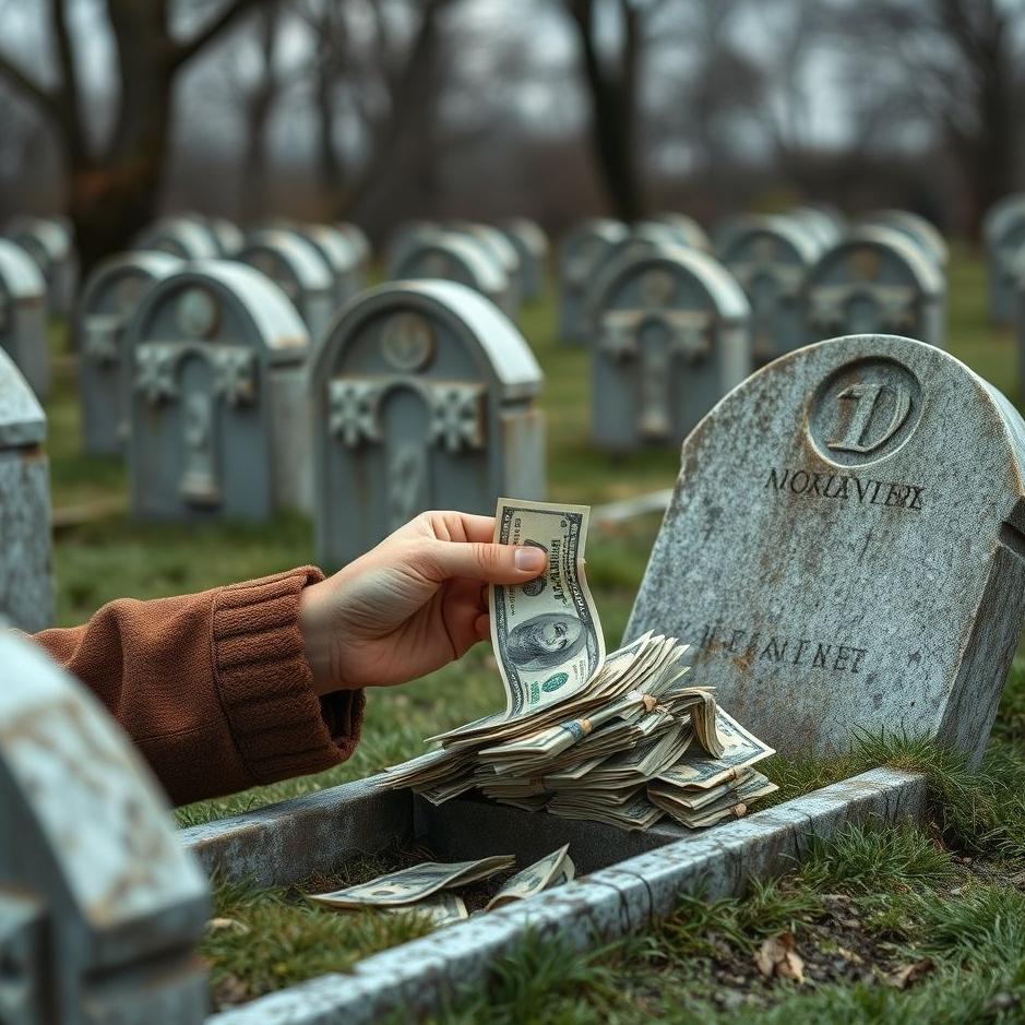 Dream : Collecting money in a grave
