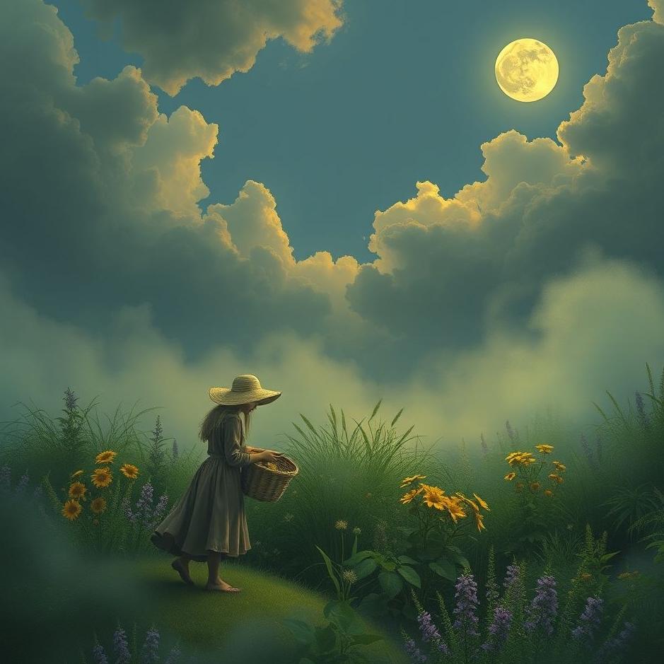 Dream : Collecting moonva from the garden in the dream