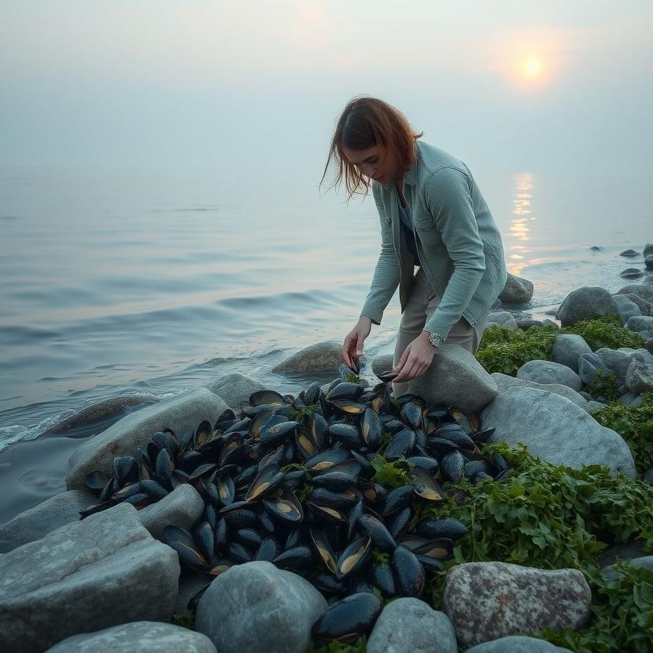 Dream : Collecting mussels in a dream