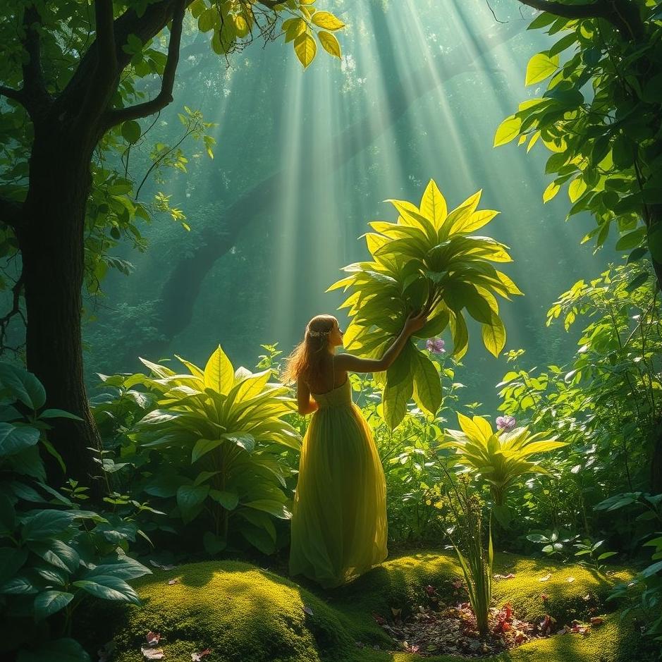 Dream : Collecting overgrown leaves in the dream