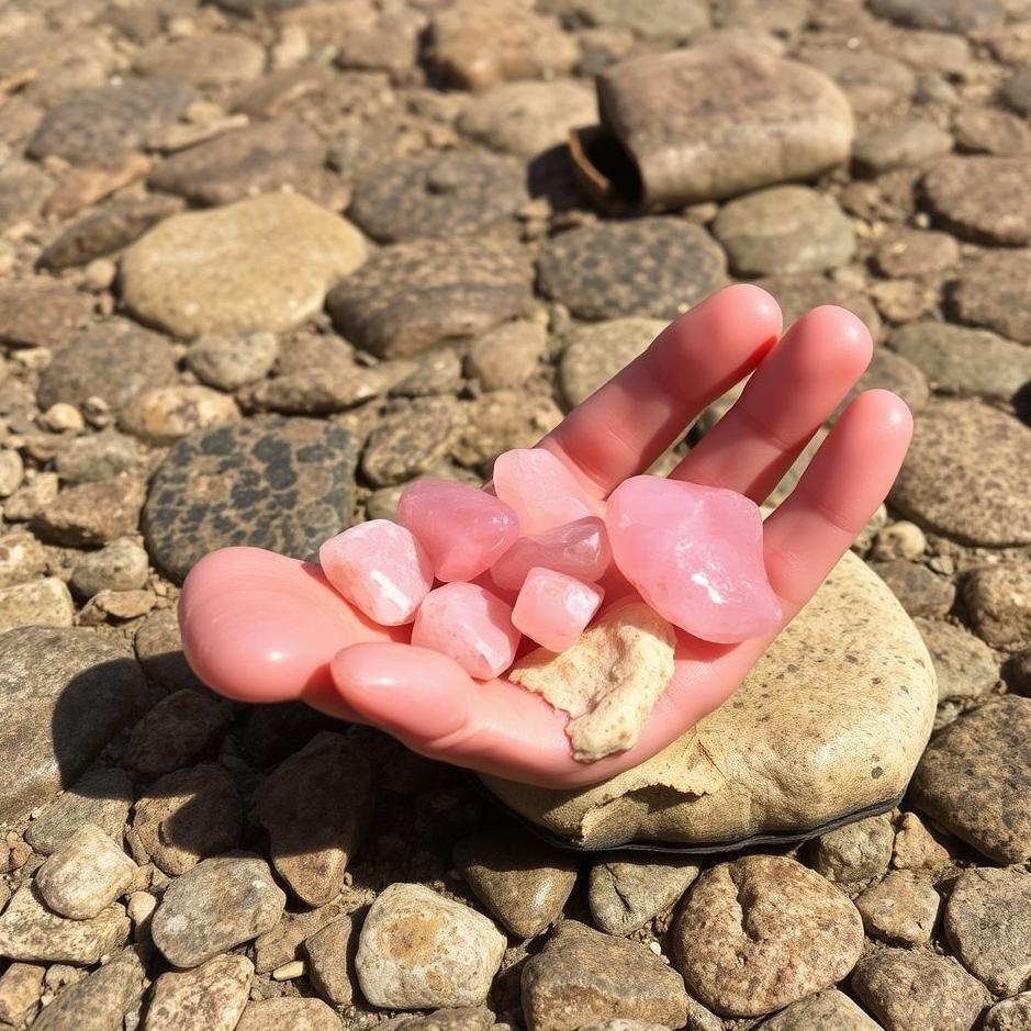 Dream : Collecting pink stones