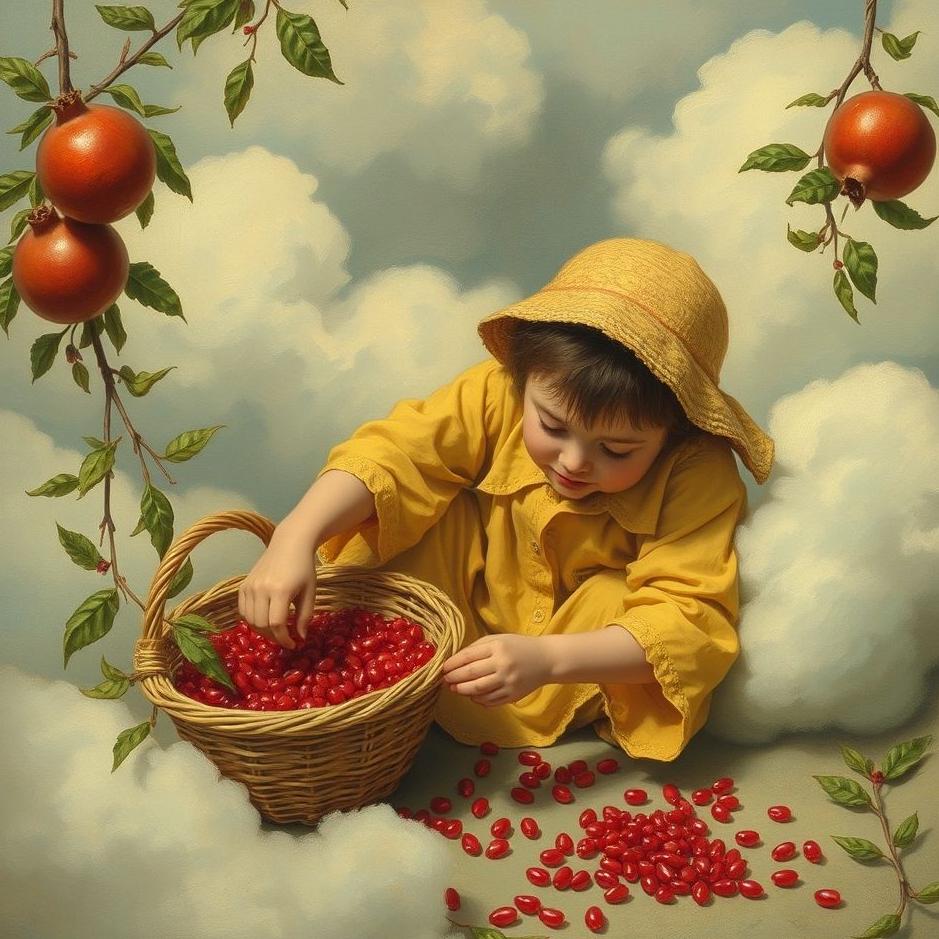 Dream : Collecting pomegranate seeds in a dream