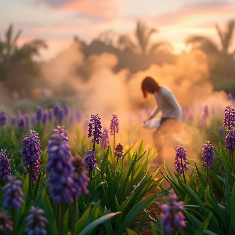 Dream : Collecting purple hyacinths in a dream
