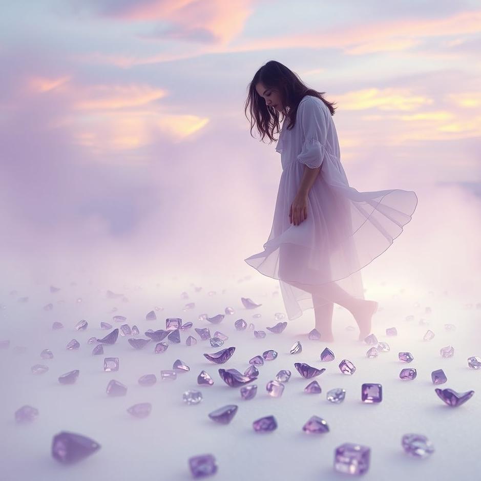 Dream : Collecting purple stones in your dream