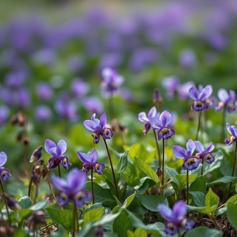 Dream : Collecting purple violets in a dream