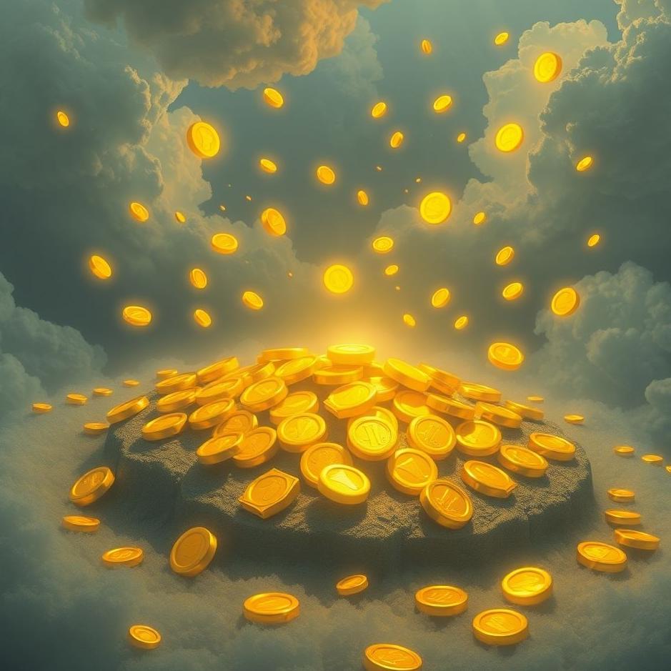 Dream : Collecting scattered gold in a dream