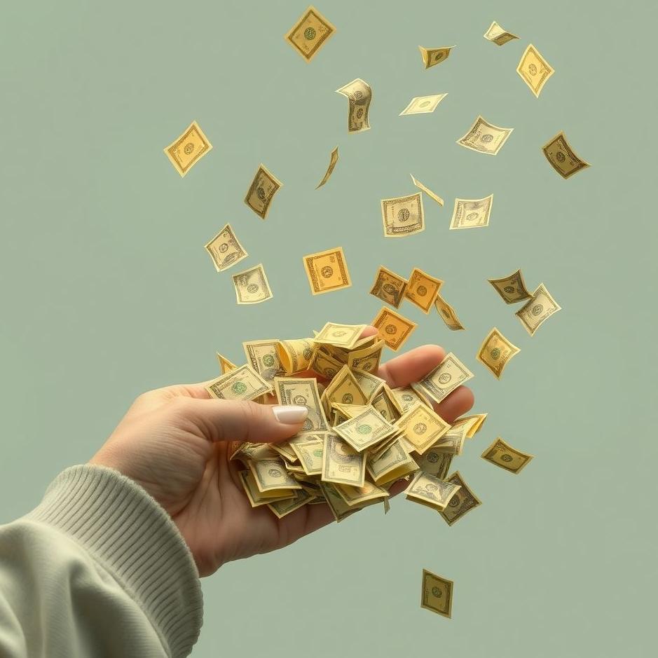 Dream : Collecting scattered money in a dream