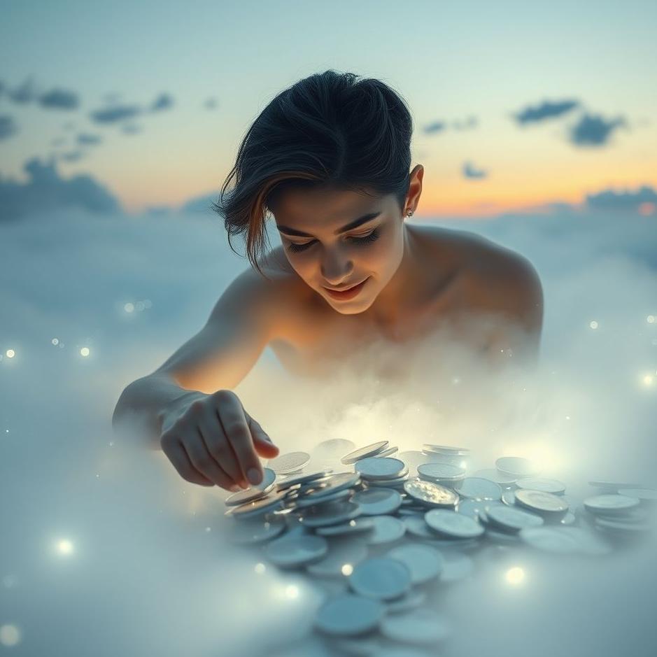 Dream : Collecting silver coins in a dream