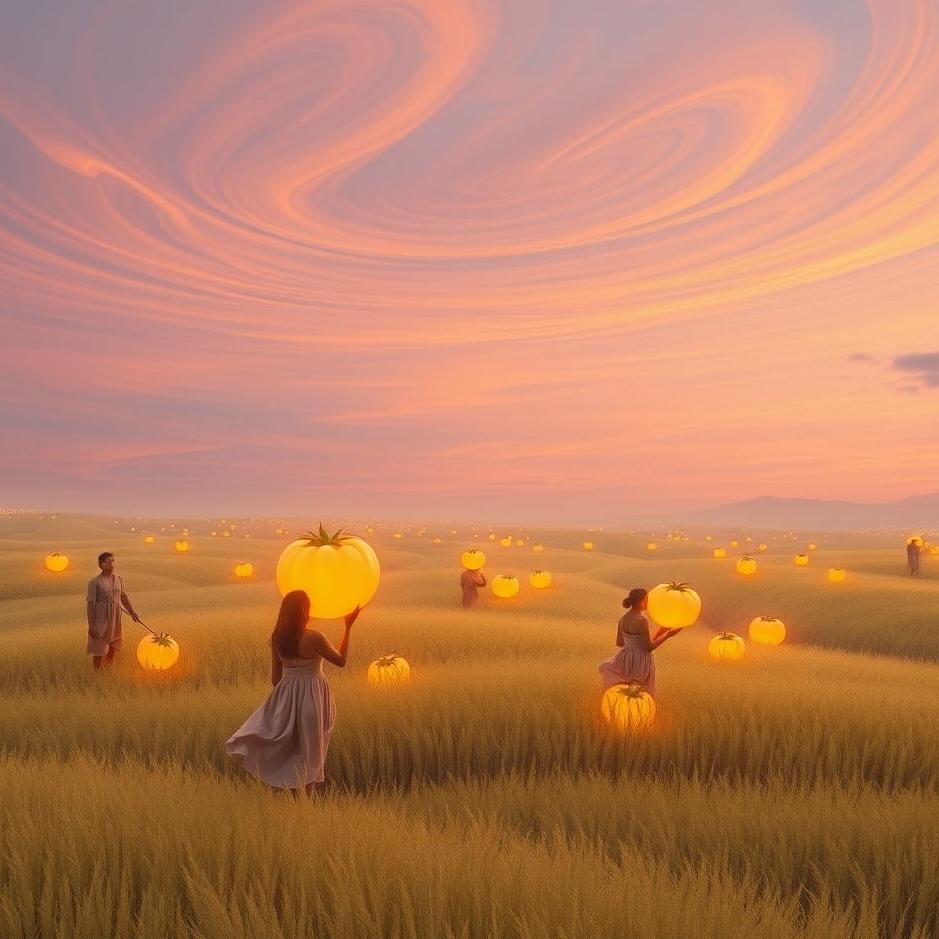 Dream : Collecting sky tomatoes in a dream