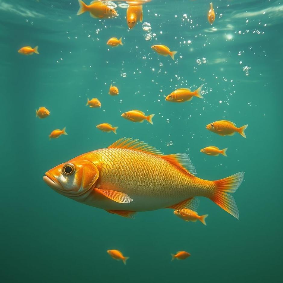 Dream : Collecting small fish in a dream