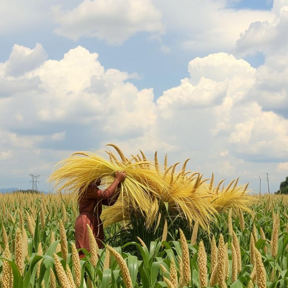Dream : Collecting sorghum in a dream