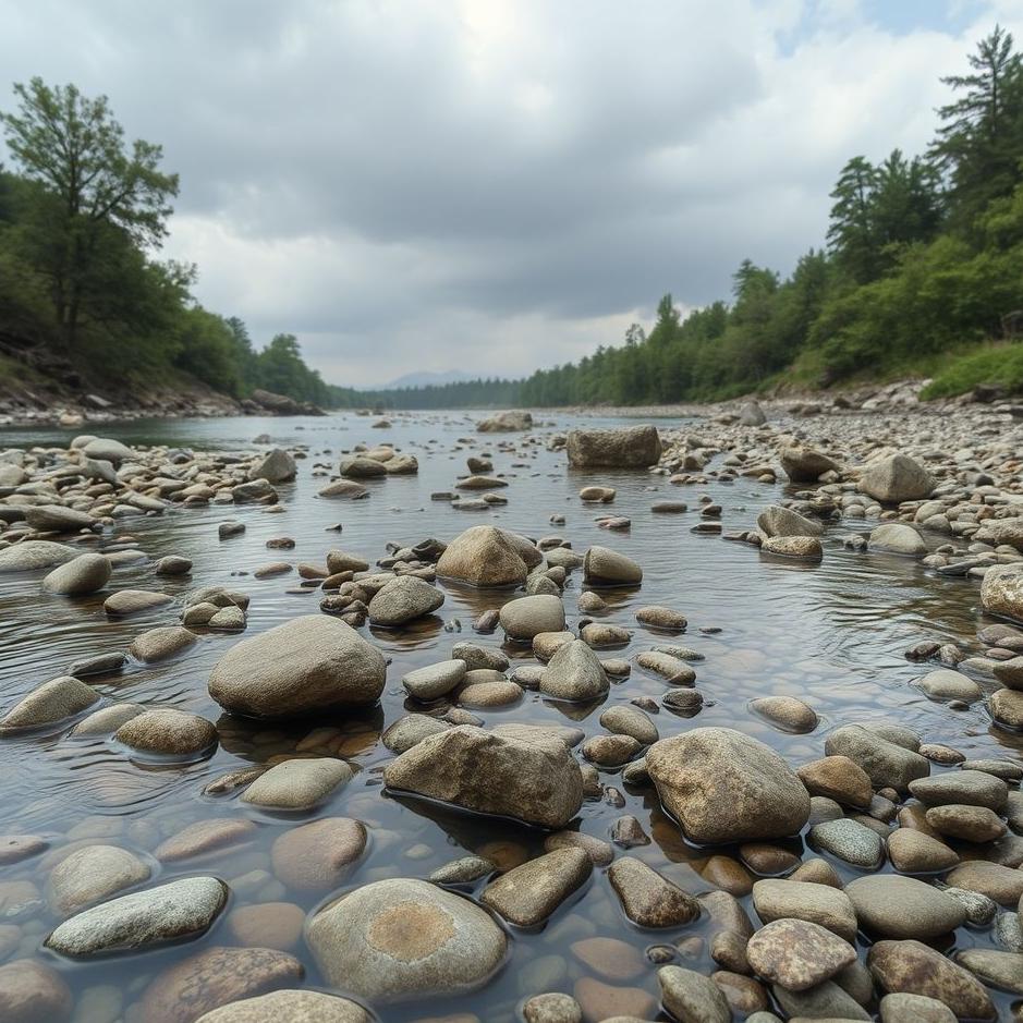 Dream : Collecting stones from a river in a dream