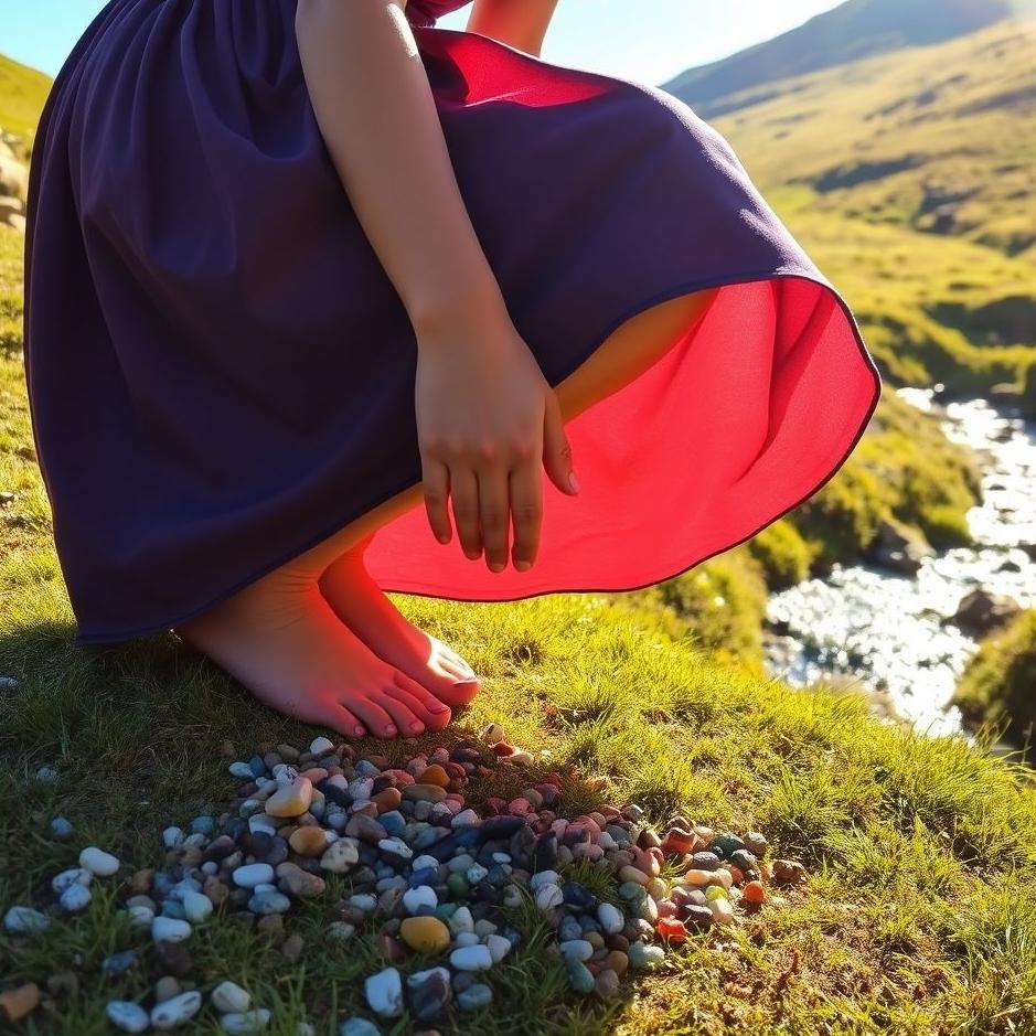 Dream : Collecting stones on your skirt