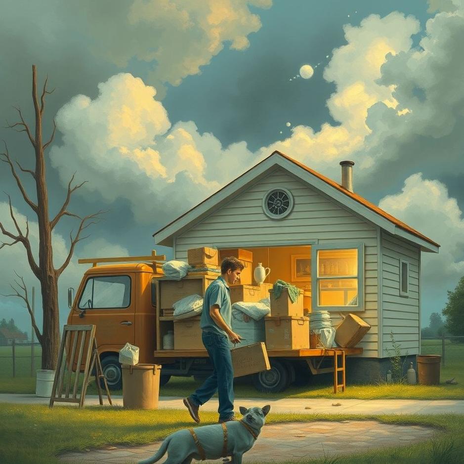 Dream : Collecting the household goods in a dream