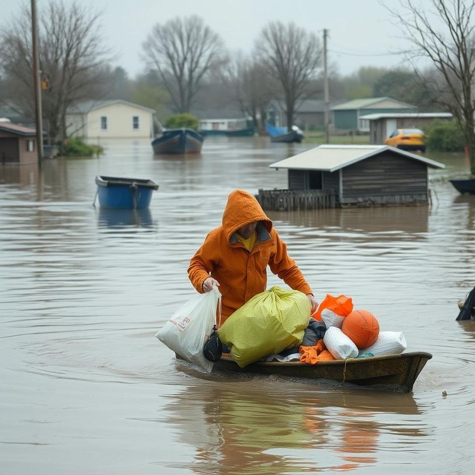 Dream : Collecting things from the flood