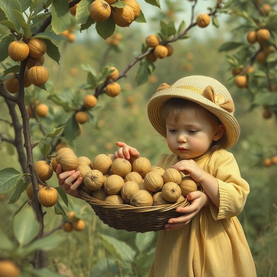 Dream : Collecting walnuts with mother in the dream