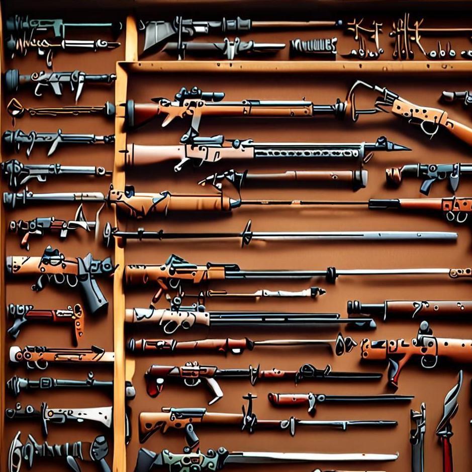 Dream : Collecting weapons in a dream