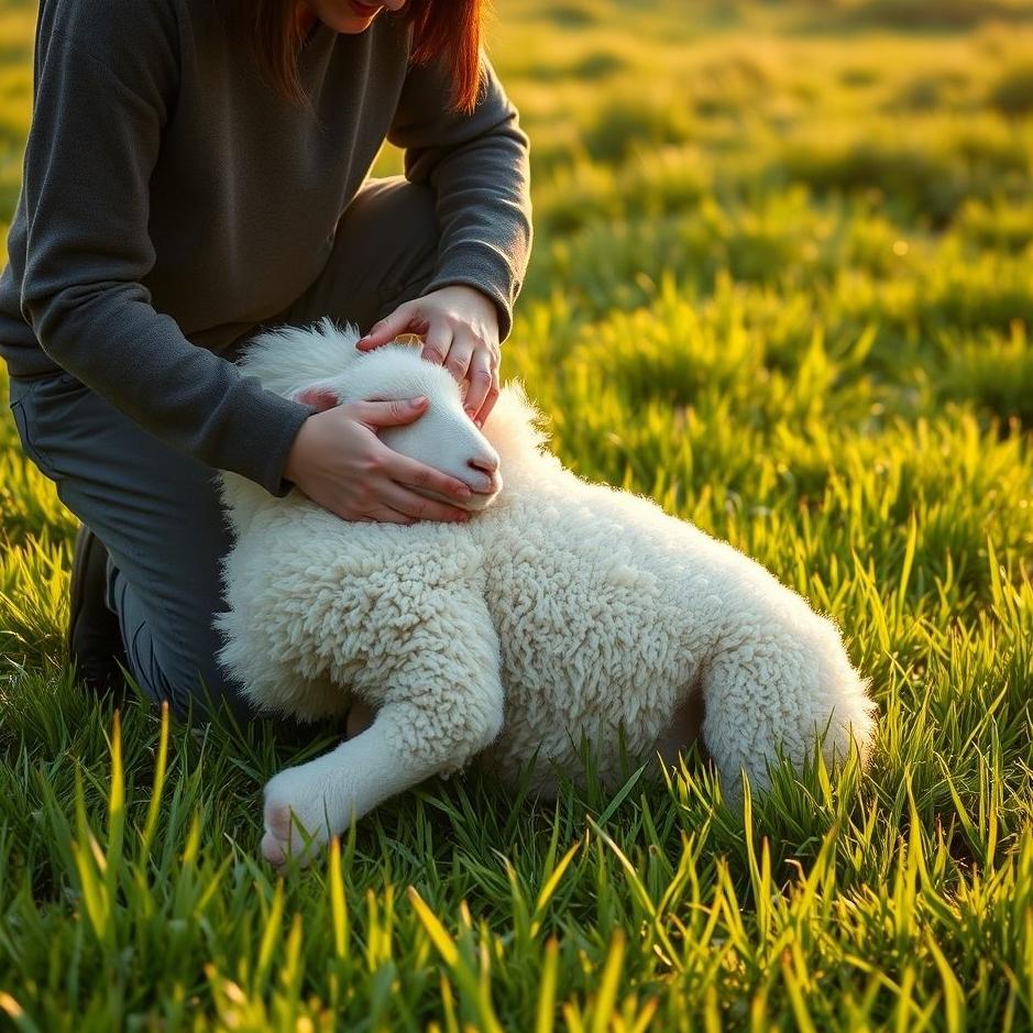 Dream : Collecting white lamb belly 