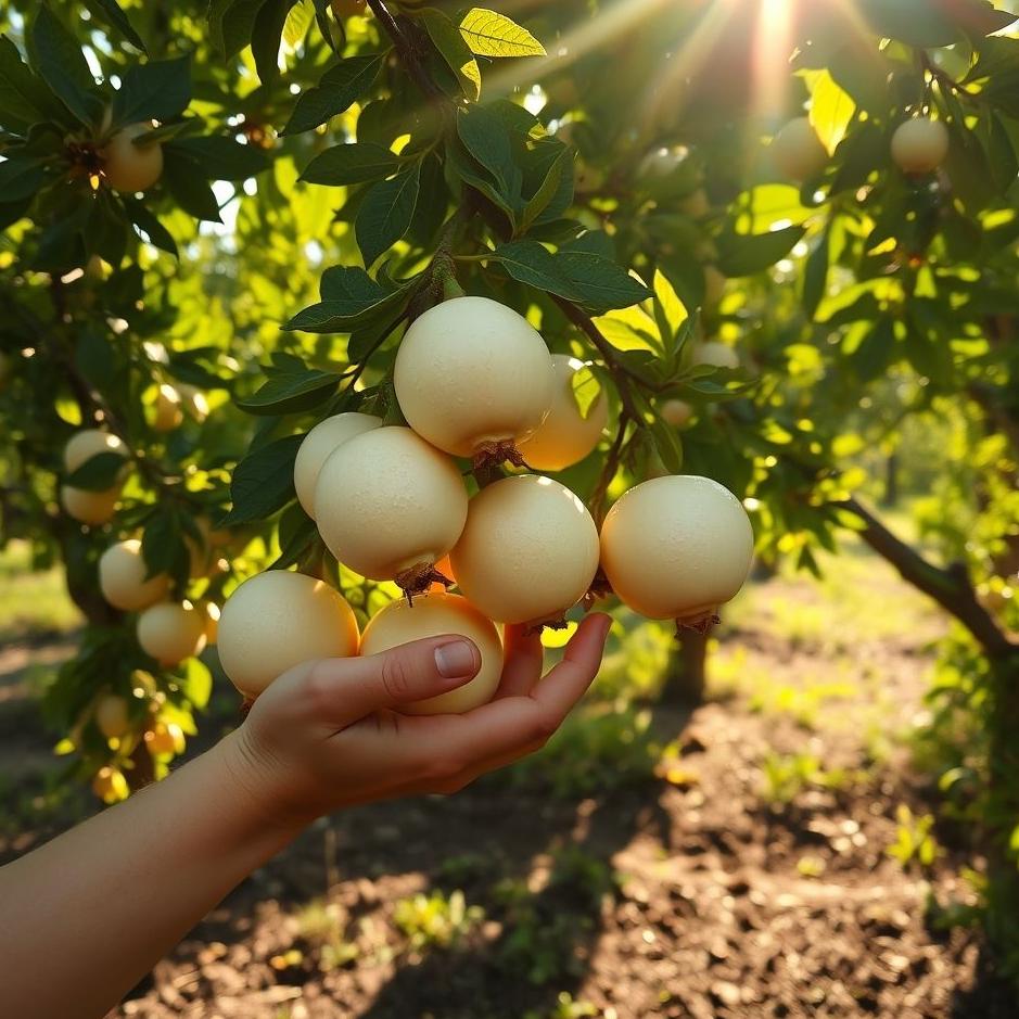 Dream : Collecting white pomegranates 