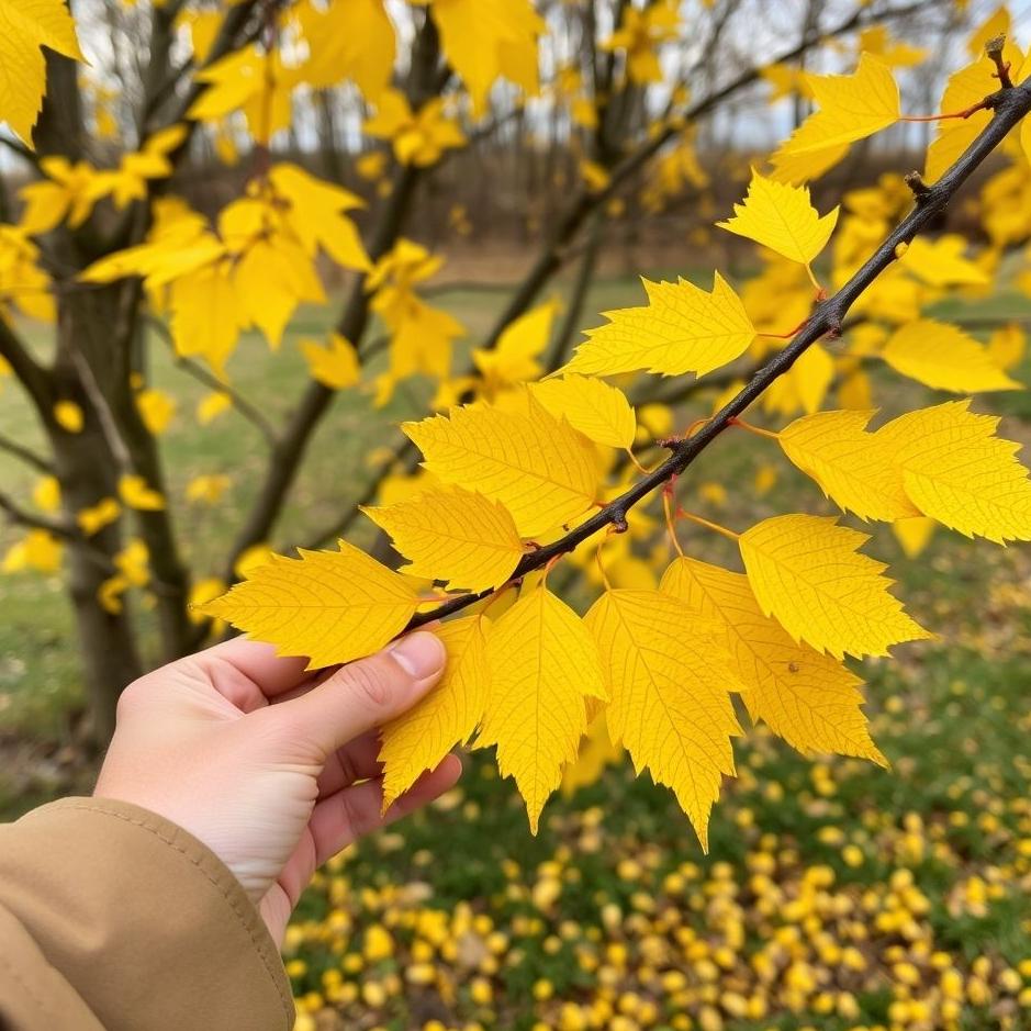 Dream : Collecting yellow leaves