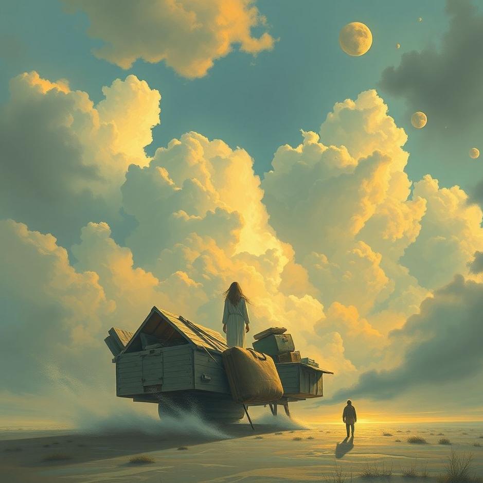 Dream : Collecting your belongings and going away in a dream